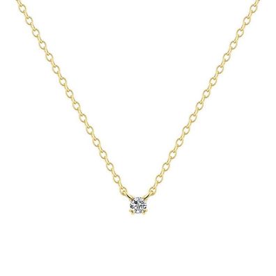 Collier - Sterlingsilber Zirkonia - 18K Vergoldung