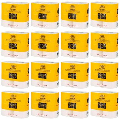 24 x Camp4 Toilettenpapier - 2-lagig - 250 Blatt pro Rolle - 4 Rollen