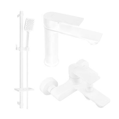 Mexen Royo DQ62 Badewannenset, Weiß - 72203DQ62-20