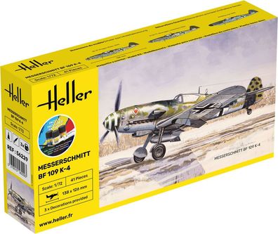 Heller 1:72 56229 Starter KIT Messerschmitt Bf 109 K-4