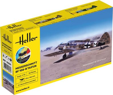 Heller 1:72 56231 Starter KIT Messerschmitt Bf 108 B Taifun
