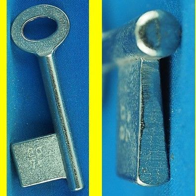 Basi Chubb-Kastenschloss-Schlüssel 2521-5 Halm 7,5 mm Bart ca. 20 x 20 mm