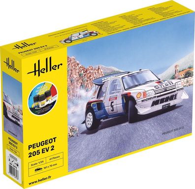 Heller 1:24 56716 Starter KIT Peugeot 205 EV 2