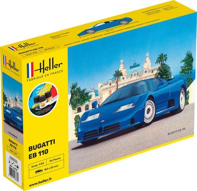 Heller 1:24 56738 Starter KIT Bugatti EB 110