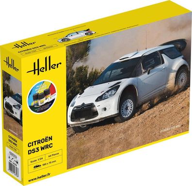 Heller 1:24 56758 Starter KIT Citroen DS3 WRC