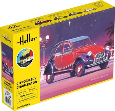 Heller 1:24 56766 Starter KIT Citroen 2CV Charleston