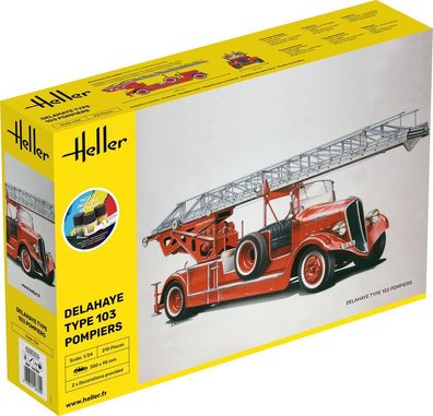 Heller 1:24 56780 Starter KIT Delahaye Type 103 Pompiers