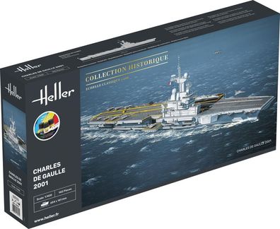 Heller 1:400 57072 Starter KIT Charles de Gaulle