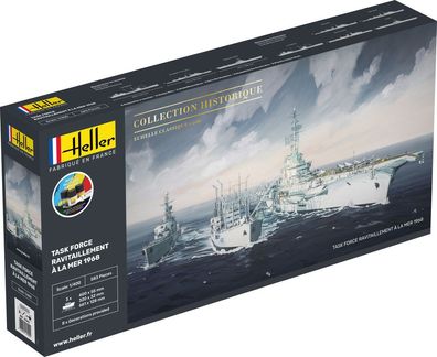 Heller 1:400 57092 Starter KIT Task Force Ravitaillement à la mer 1968