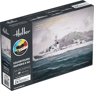 Heller 1:400 57093 Starter KIT Escorteurs Rapides E 50