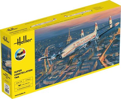 Heller 1:72 58391 Starter KIT Super Constellation TWA