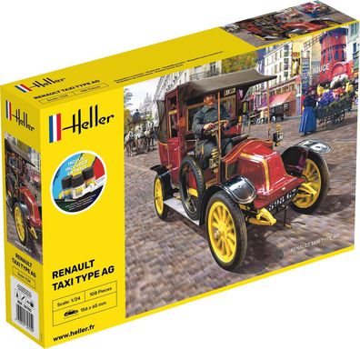 Heller 1:24 35705 Starter KIT Renault Taxi Type AG