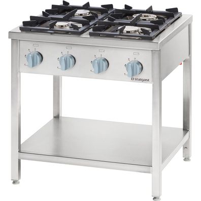 Gastronomie Stalgast Gasherd Serie 700 - G30, 4-Brenner (3,52x57), 800 x 700 x