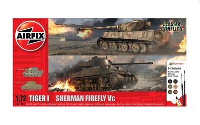 Airfix 1:72 A50186 Classic Conflict Tiger 1 vs Sherman Firefly