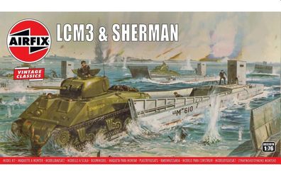 Airfix 1:76 A03301V LCM3 & Sherman Tank - NEU