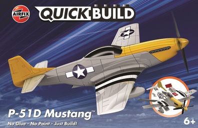 Airfix J6016 Quickbuild P-51D Mustang - NEU