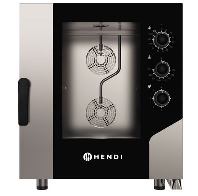Konvektionsdampfgarer Control 7x GN1/1, HENDI, 400V/10400W, 730x855x(H)850mm