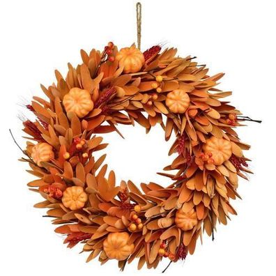 Herbstkranz mit Kürbissen verziert Ø35 cm