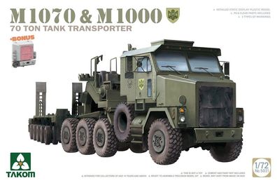 Takom 1:72 TAK5021 M1070&M1000 70 TON TANK Transporter