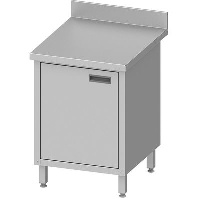 Stalgast Arbeitsschrank ECO mit Flügeltür 600x600x850 mm, mit Aufkantung