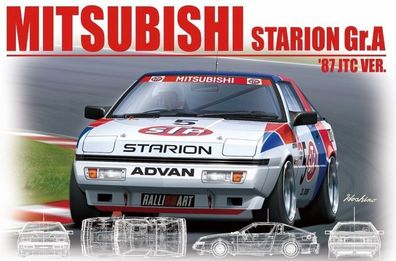NUNU-BEEMAX 1:24 B24023 Mitsubishi Starion Gr.A '87 JTC Ver. - NEU