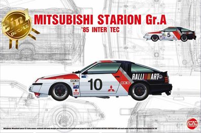 NUNU-BEEMAX 1:24 PN24031 Mitsubishi Starion Gr.A 85 INTER TEC - NEU