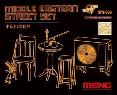 MENG-Model 1:35 SPS-036 Middle Eastern Street Set (Resin) - NEU