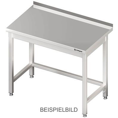 Gastronomie Stalgast Arbeitstisch ohne Grundboden, 700x700x850 mm, mit Verstrebung
