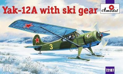 Amodel 1:72 AMO72187 Yakovlev Yak-12A with ski gear