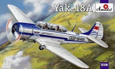 Amodel 1:72 AMO72218 Yakovlev Yak-18 Sov. prim. train. aircr