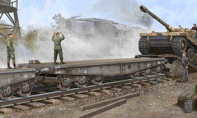 Trumpeter 1:35 221 Schwere Plattformwagen Type SSyms 80