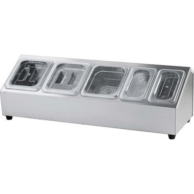 Stalgast Ständer für Gastronormbehälter - 3 x GN 16 (150 mm) und 2 x GN 19 (150 mm)