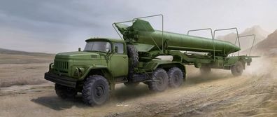 Trumpeter 1:35 1081 Soviet Zil-131V tow 2T3M1 Trailer with 8K14 Missile