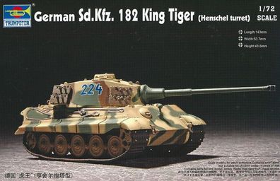 Trumpeter 1:72 7201 Sd. Kfz. 182 King Tiger Henschel