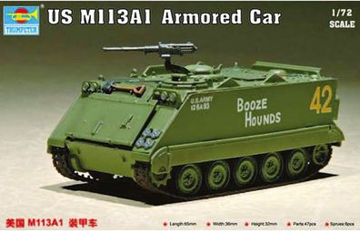 Trumpeter 1:72 7238 US M 113 A1 Armored Car