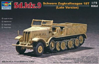 Trumpeter 1:72 7252 Sd. Kfz. 9 schwerer Zugkraftwagen 18t Type F3