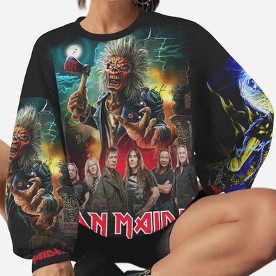 Iron Maiden Damen Sweat- Shirt Iron Maiden Tour