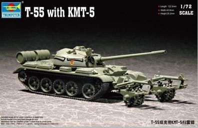 Trumpeter 1:72 7283 T-55 with KMT-5