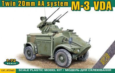 ACE 1:72 ACE72465 M-3 VDA Twin 20mm AA system