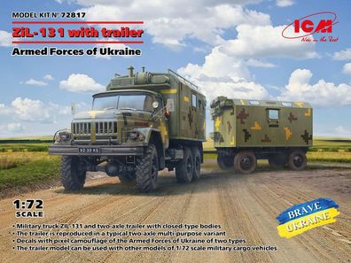 ICM 1:72 72817 ZiL-131, Truck with trailer Armed Forces of Ukraine