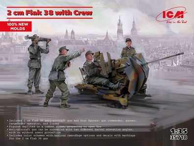 ICM 1:35 35718 Flak 38 with Crew