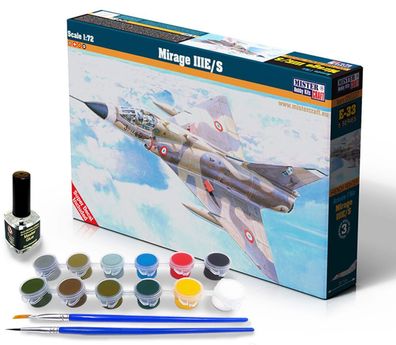 Mistercraft 1:72 SE-33 Mirage III E/S  START SET - NEU