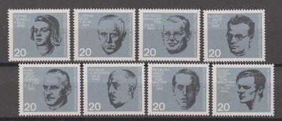 BRD 1964 postfrisch MiNr. 431-438 20. Jahrestag des Attentats vom 20. Juli 1944