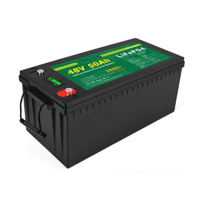 LiFePO4 Akku 48V (51,2V) 50Ah 50A Lithium-Eisen-Phosphat Batterie für Camping