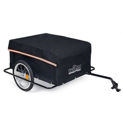 Wiltec Fahrrad Lastenanhänger 65kg 139x88x60cm Radschutzrahmen Transportanhänger