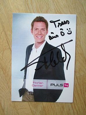 Puls4 Fernsehmoderator Florian Danner - handsigniertes Autogramm!!!