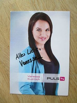 Puls4 Fernsehmoderatorin Vanessa Kuzmich - handsigniertes Autogramm!!!