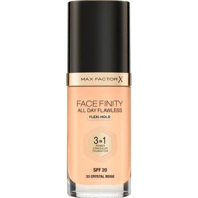 MAX FACTOR Foundation Flawless 3in1, 33 Chrystal Beige, LSF 20, 30 ml