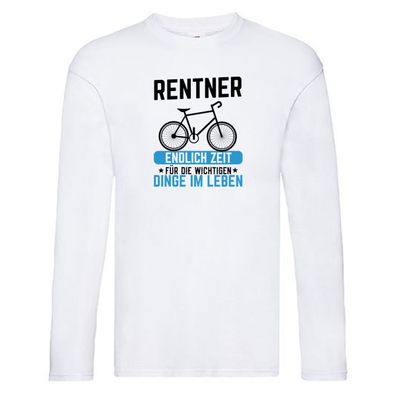 Rentner | Senior | Rad | Radsport | Radfahren | Biken Long Sleeve Weiß
