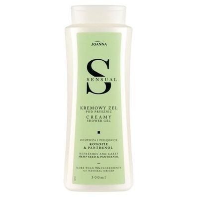Joanna Sensual Duschgel mit Hanf und Panthenol, 500 ml